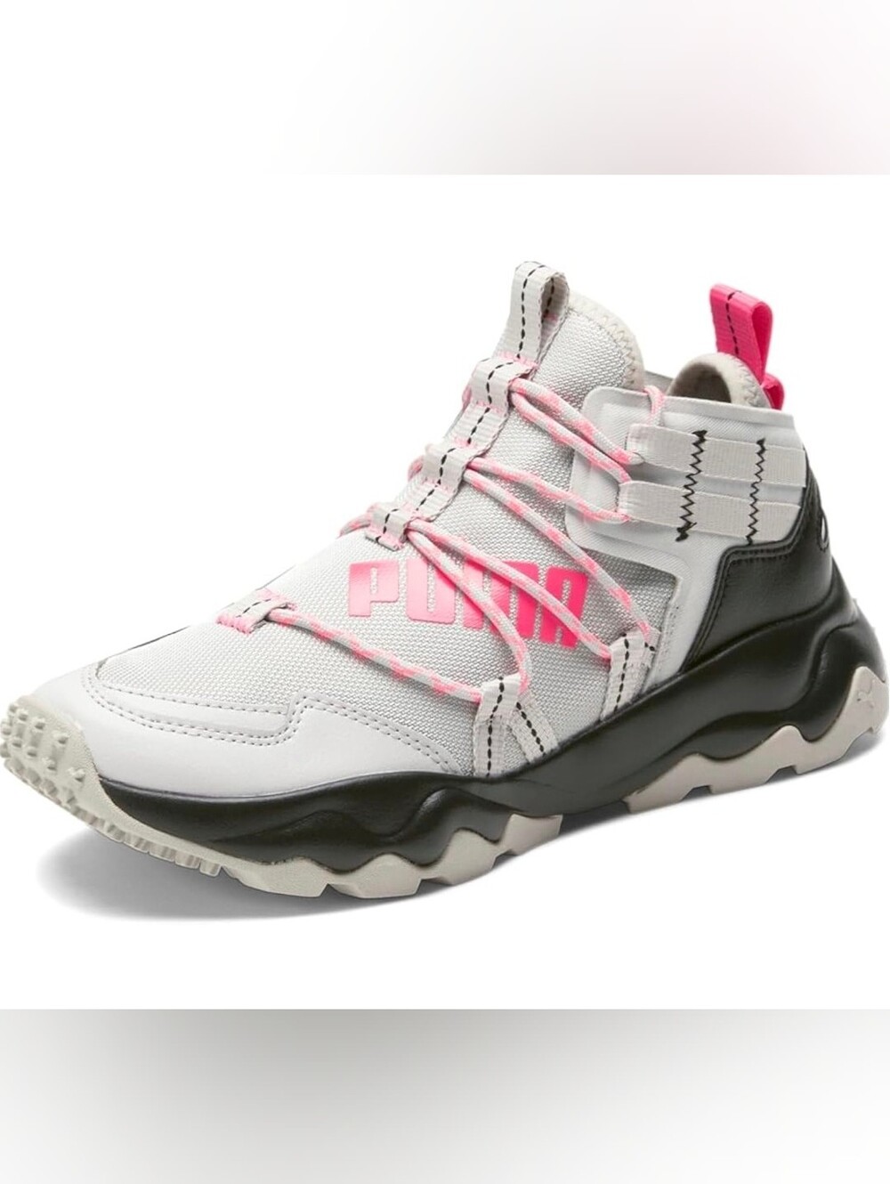 PUMA Women's White & Pink Athletic Sneaker